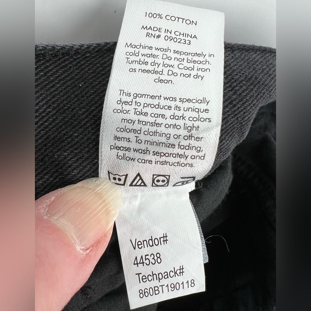 PACSUN BLACK HIGH RISE STRAIGHT RIPPED JEANS - Picture 10 of 10